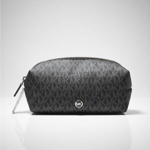 Michael Kors Gray Monogram Toiletry Bag